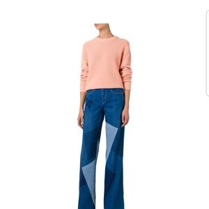 Stella McCartney patchwk wideleg jeans sz 27 NWT